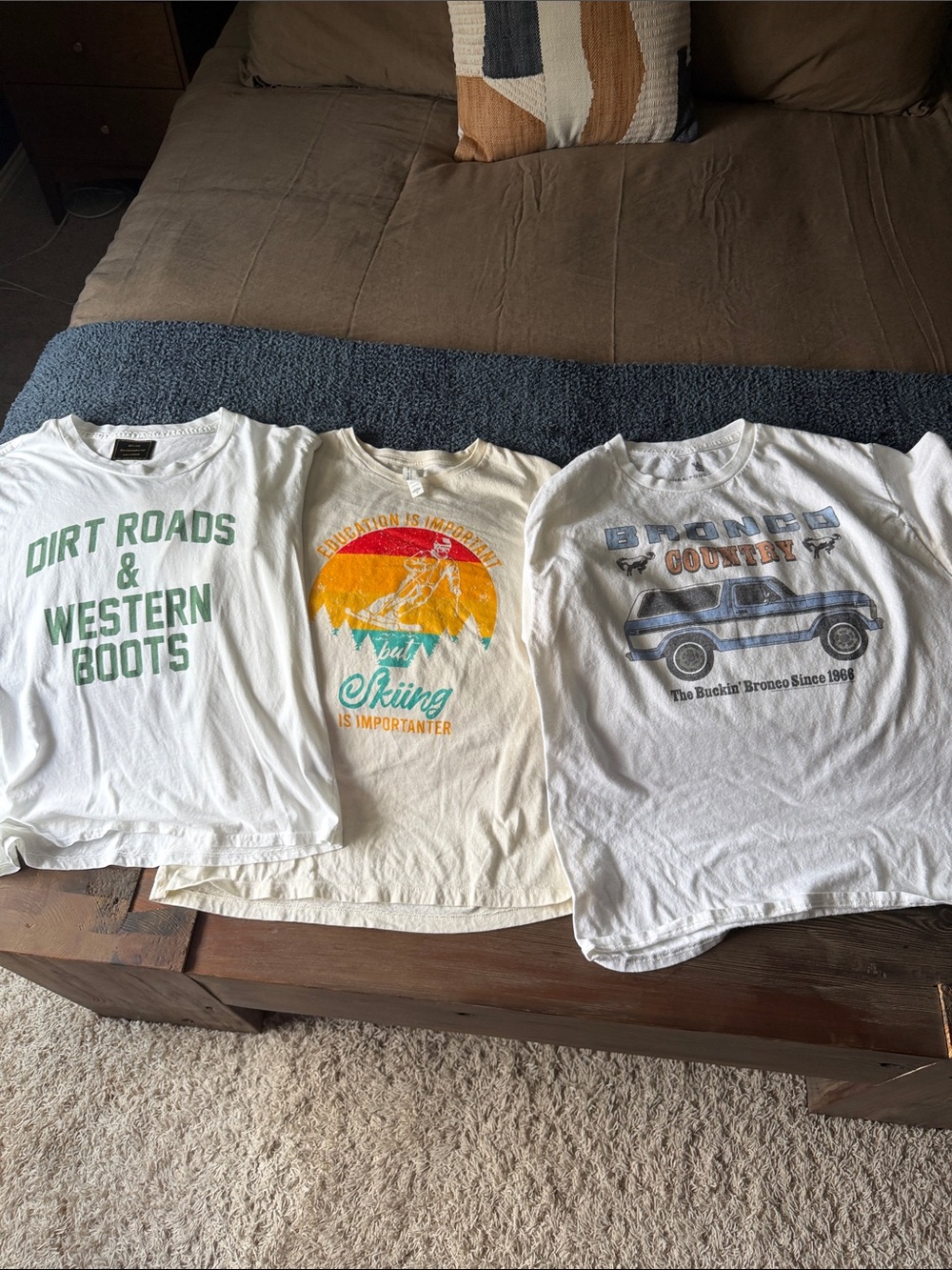White Graphic Tee - Dirt Roads & Western Boots